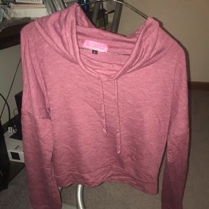 cropped sweatshirt